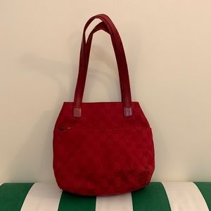 Gucci vintage canvas small bag